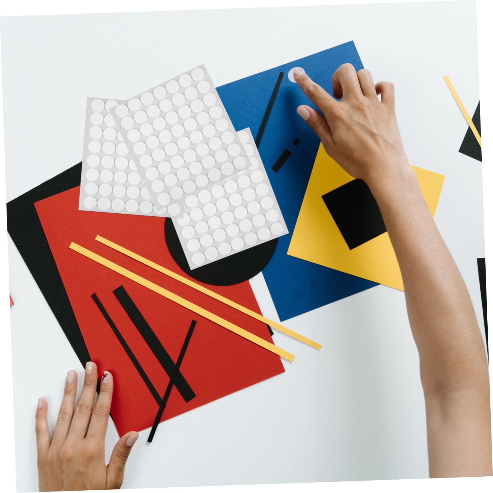 STOBOK 54blätter Runde Klebepunkte Doppelseitige Klebepunkte Selbstklebende Sticker Für Bastelprojekte Für Karten Poster Fotos Und Festdekorationen