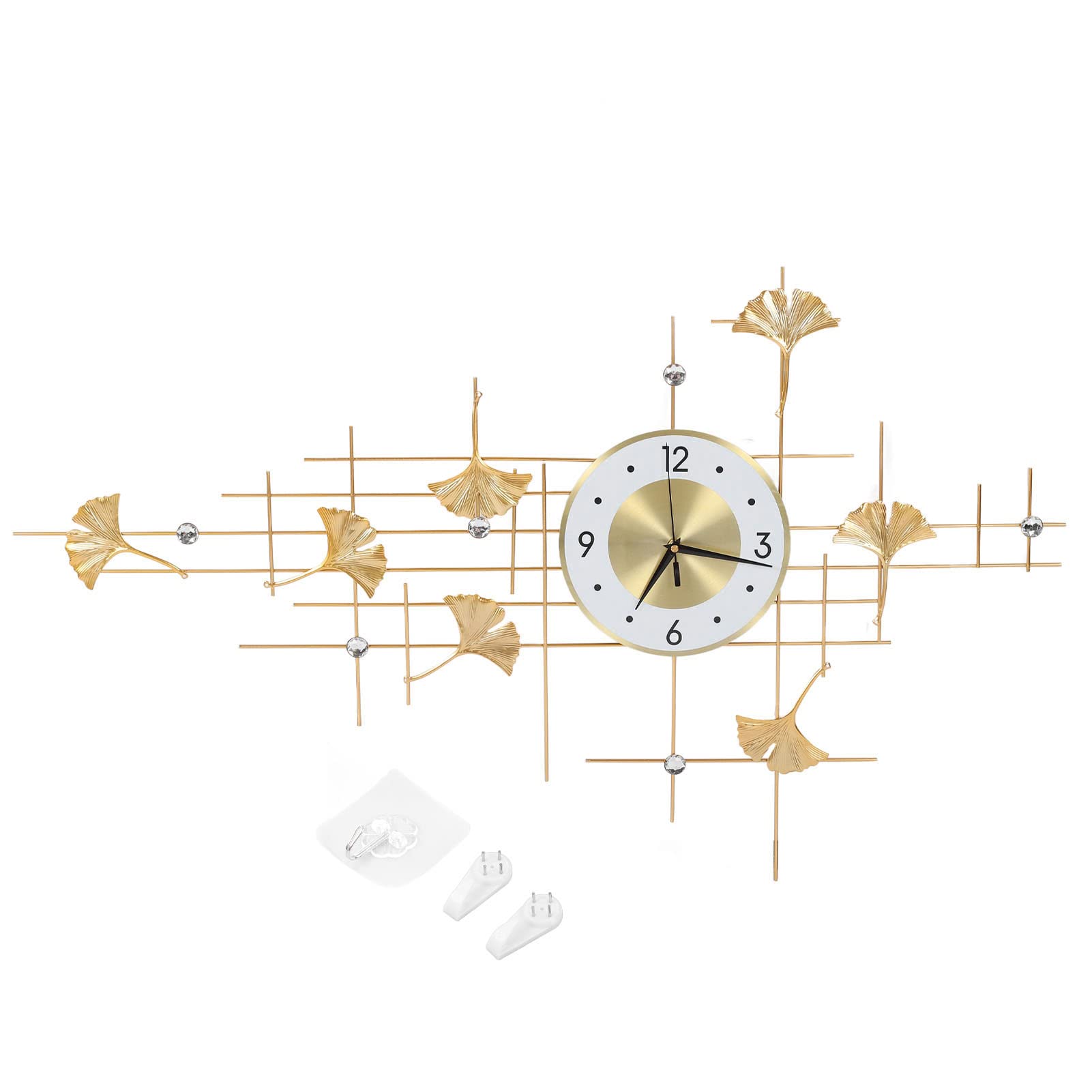Reloj de Pared de Metal Decorativo de Arte del Hierro de 39,0 X