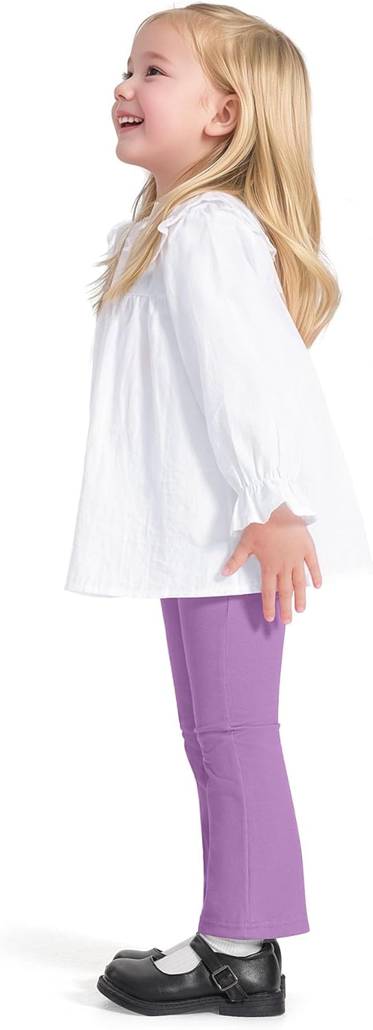 3 Pack Baby Girls Flare Leggings Toddler Bell Bottoms Pants Infant Girl Soft Cotton Clothes Size 18M-5T - Image 4