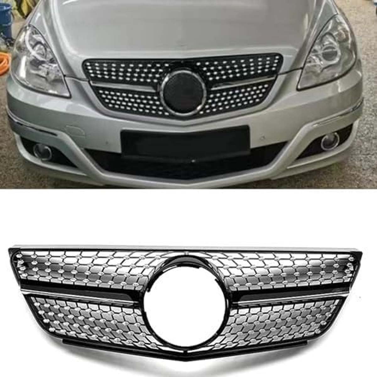 ZcsfcpA Front grille,Compatible with Mercedes-Benz B Class W245 2008-2011,Front grille parts