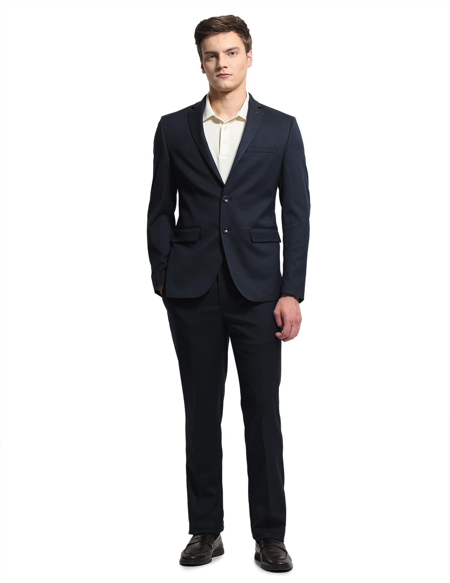 arrow Men's Dobby Tailored fit Suit-picture-40