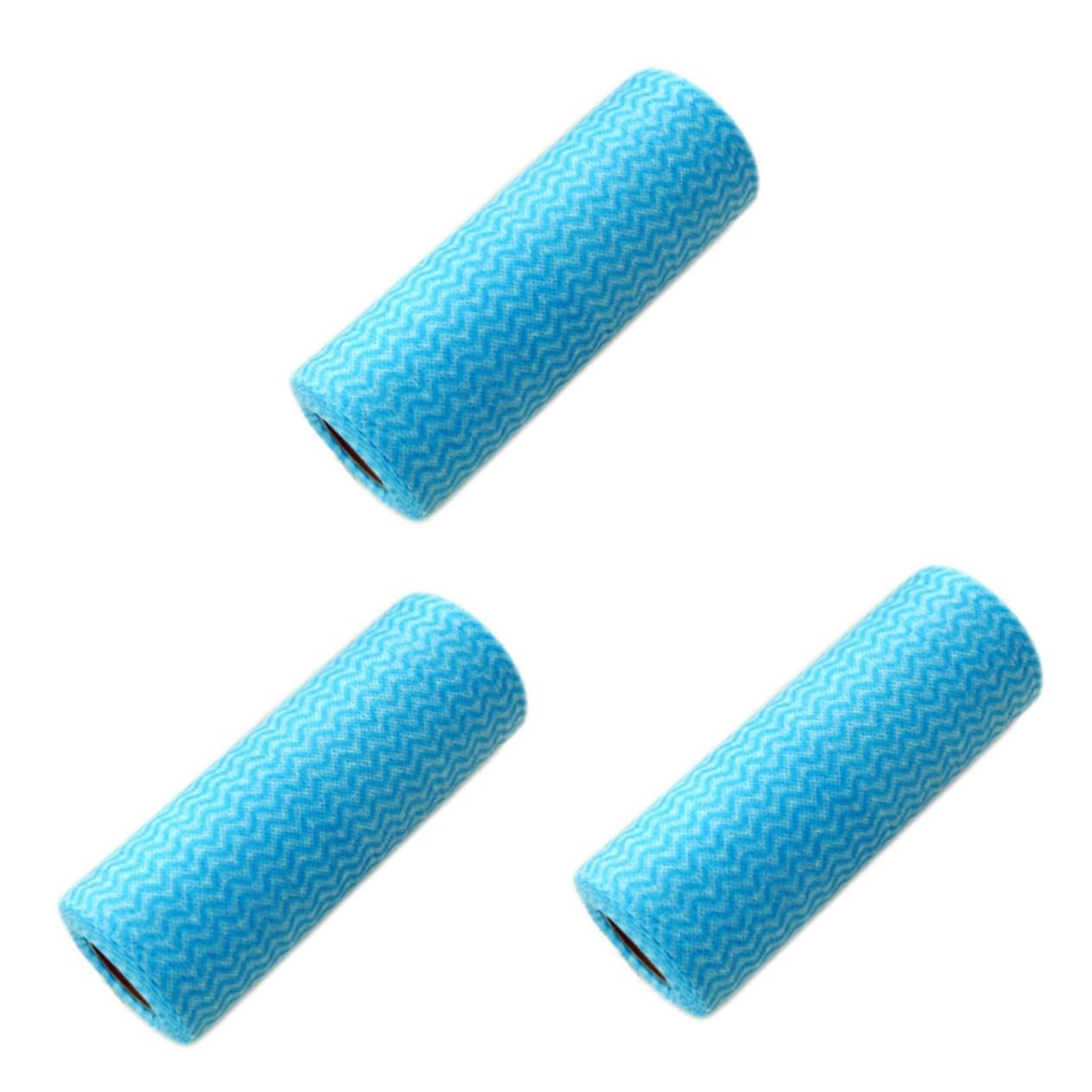Healeved 150piezas Paquete De Paños De Cocina No Tejidos Absorbentes y Reutilizables Color Azul para Limpieza Hogares Restaurantes y Fábricas De Alimentos