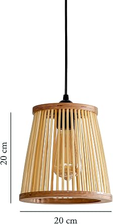 Rustik Serisi Ayder Bambu Sarkıt Avize 20cm