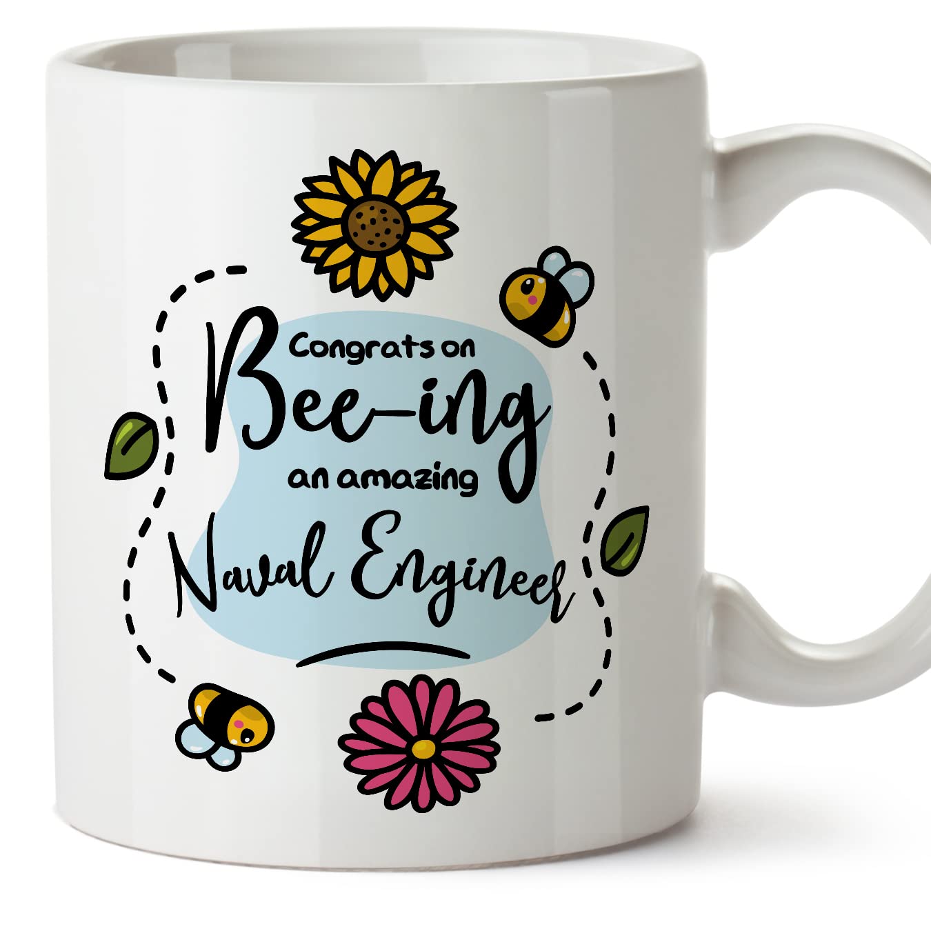 MUGFFINS Naval Engineer Mug - in English - Thanks for Beeing Amazing - Funny Gift for Colleagues - Ceramic 11oz Mug — image 1