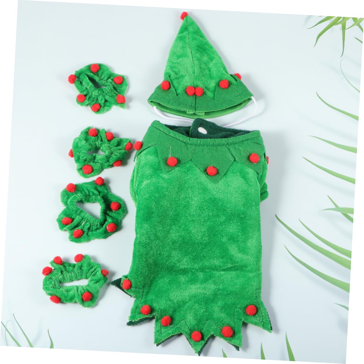 HMJGDHX 2 Set Costume da Animale Domestico di Natale Animale Domestico Mantello Natalizio Accessori per Cuccioli di Cane Costume Cosplay Vestiti da Festa Panno per Cani Abiti da Festa Design Adorabile