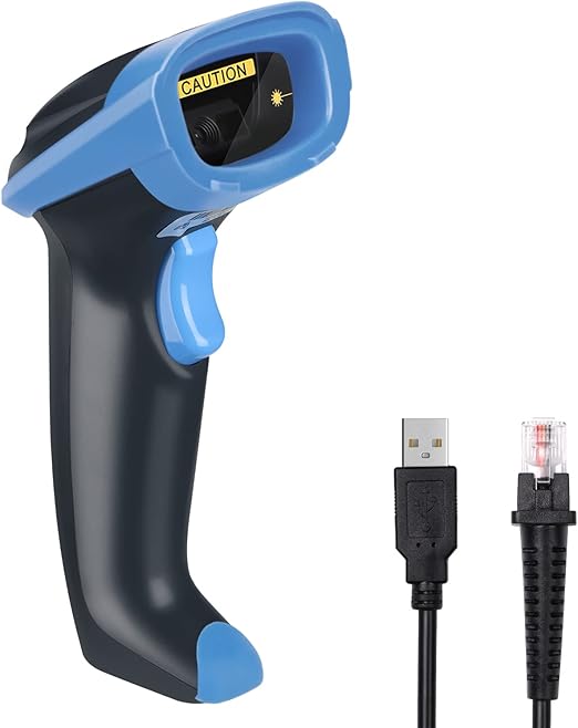 OBZ 2D Barcode Scanner, Handheld USB Wired Bar Code