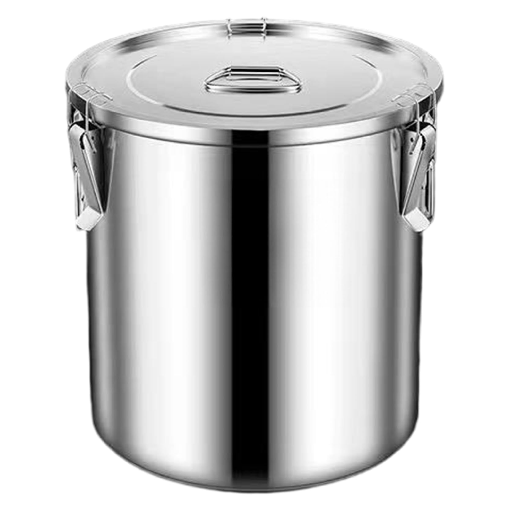 Nukinp Stainless Steel Food Storage Containers 17L Stainless Steel Bucket with Lid & Lock Airtight Storage Canister for Flour Grain Coffee Bean Rice &1
