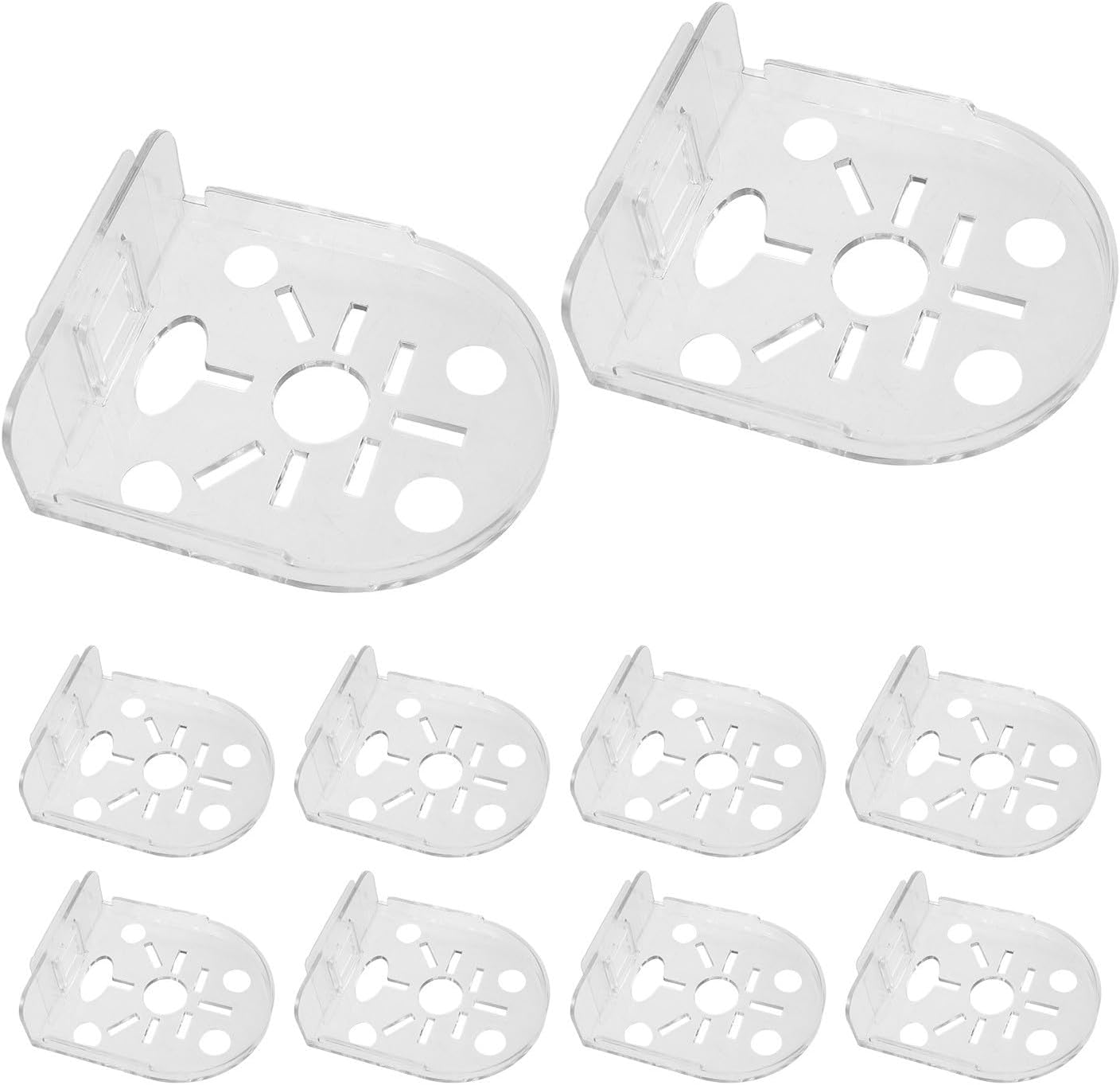 10pcs Security Camera Wall Shelf PC No Drill Mount