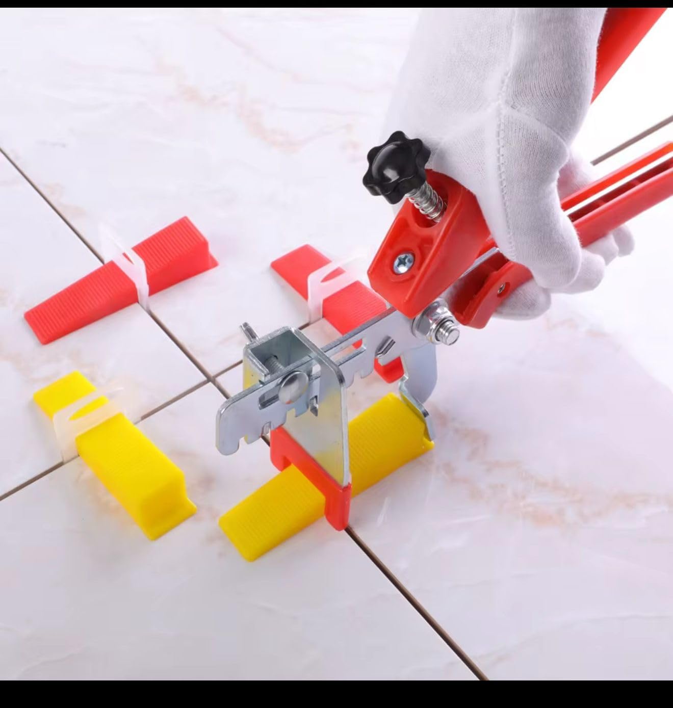 Tile Leveling Clips – 2000 Pack – Floor Tile Leveling System – For Ceramic & Porcelain Tile Installation