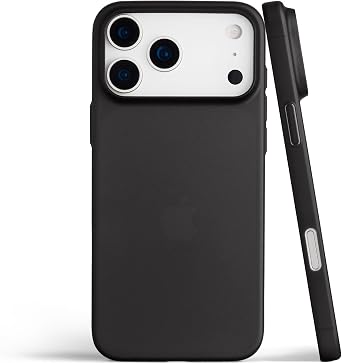 totallee Thin iPhone 17 Pro Max Case Scarf, Thinnest Cover Ultra Slim Minimal - for Apple iPhone 17 Pro Max 2025 Frosted Black