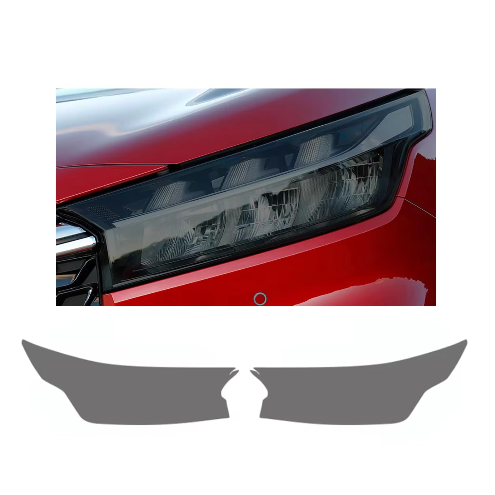 Headlight Film for Suzuki S-Cross 2022-2026, 1Set Transparent/Smoke Black Car Headlight TPU Protective Film