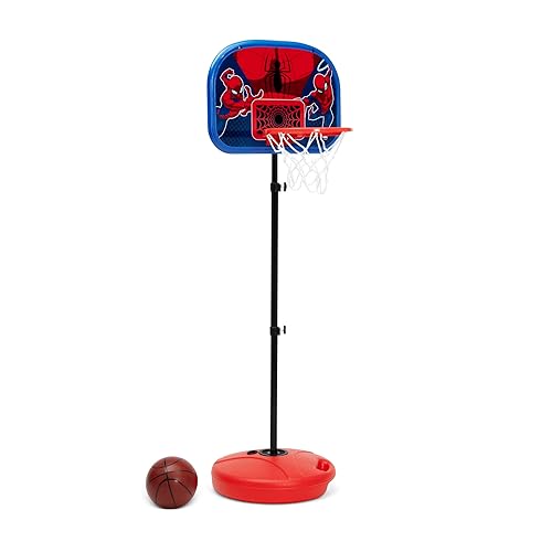 Delta Children - Juego de aro de baloncesto Marvel Spider-Man para niños, color rojo