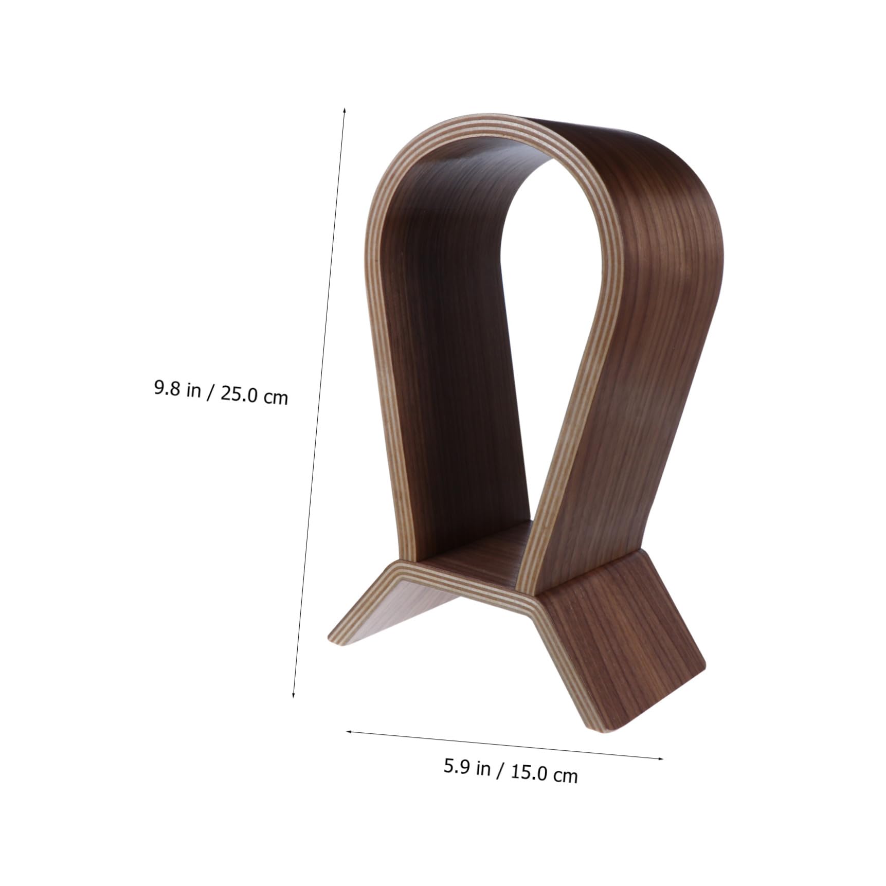 Veemoon Soporte para Auriculares de Madera de Nogal Soporte de Exhibición para Auriculares Supraaurales y Gaming Adecuado para Hogar Oficina o Tienda