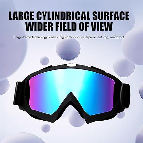 Miniatura 6 de Gafas de motocicleta para motocross ATV todoterreno con polaina para el cuello, cubierta facial para mujeres y niñas