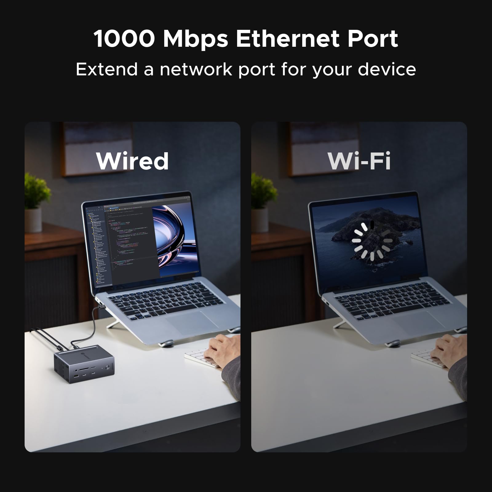 UGREEN Thunderbolt 4 Dock 40Gbps, 96W Aufladen, für TBT4-Laptops | Revodok Max 13-in-1 TBT4 Single 8K, Dual 4K@60Hz, 20W USB-C Aufladen für Handy
