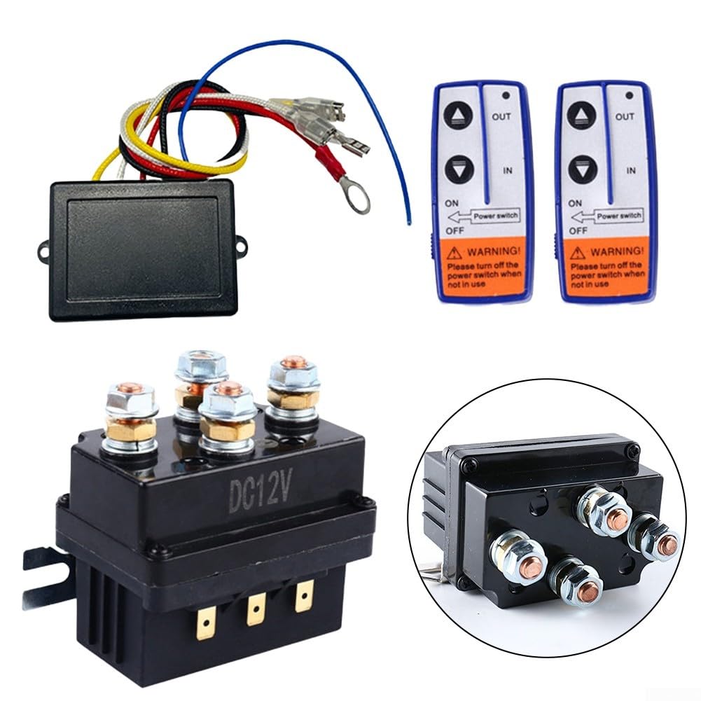 ABS für winch Relay 12V 500A Schnellmontage Schwarz ABS für winch
