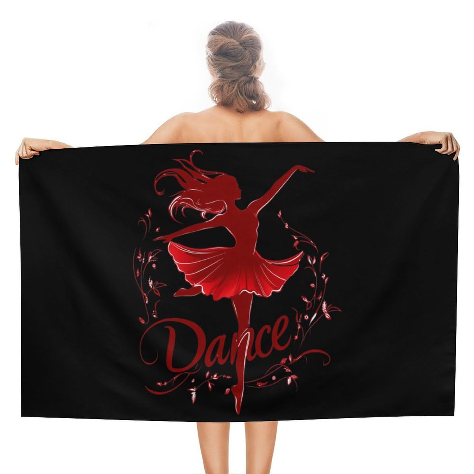 CGSBNGHA Funny Dancer Dancing Beach Towels Soft Bathroom Bath Pool Swim Towels for Women Men