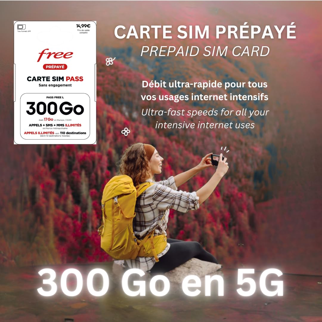 Trois cartes SIM Data 500 Go - Vitesses 5G non plafonnées