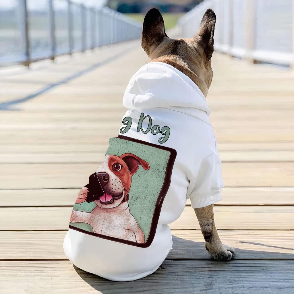 Blog Dog Dog Hoodie - Jack Russell Terrier - Funny Print - Gray, S