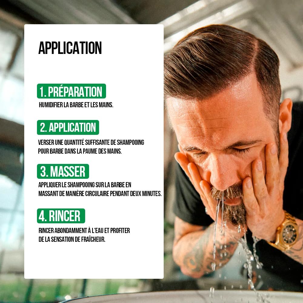 Brooklyn Soap Company, Shampoo da barba da 200 ml - Sapone da barba da uomo per la pulizia quotidiana e la cura della barba - Riduce la forfora & il prurito