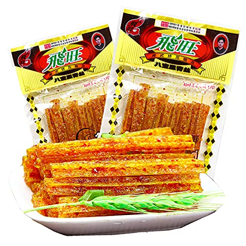 飞旺 湖南辣条 儿时80后小面筋26g15包麻辣小吃零食批发 【八宝里青丝】350g Feiwang Hunan Spicy Strips Childhood 80s Small Gluten 26g15 Packs of Spicy Snacks and Snacks Wholesale [Babaoli Qingsi] 350g