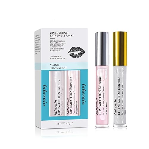 PONPRNGY 2 esmaltes de labios para ampliación de labios, realzador de labios para labios más completos y suaves, mayor elasticidad, reduce las