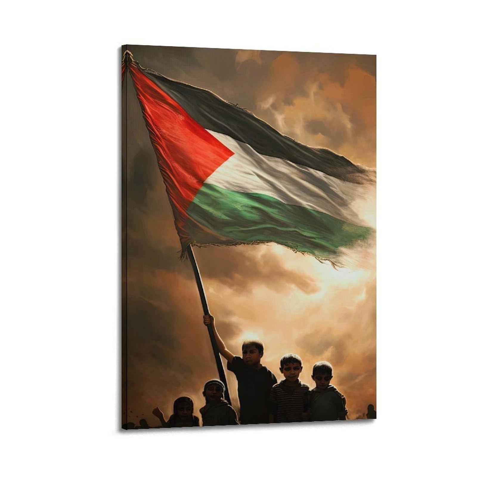 XKUGA World Peace Anti-War Freedom Palestine Gaza Poster Modern Decorative Canvas Prints - Ideal Wall Art for Family, Man Cave, Game Room, Boys & Girls Bedroom 20x30inch(50x75cm)