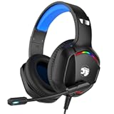 A36 Gaming Headset with Microphone for Pc&comma; Xbox One Series X&sol;s&comma; Ps4&comma; Ps5&comma; Switch&comma; Stereo Wired Noise Cancelling Over-Ear Headphones with Mic for Computer&comma; Laptop&comma; Mac&comma; Nintendo&comma; Gamer &lpar;Blue&rpar;