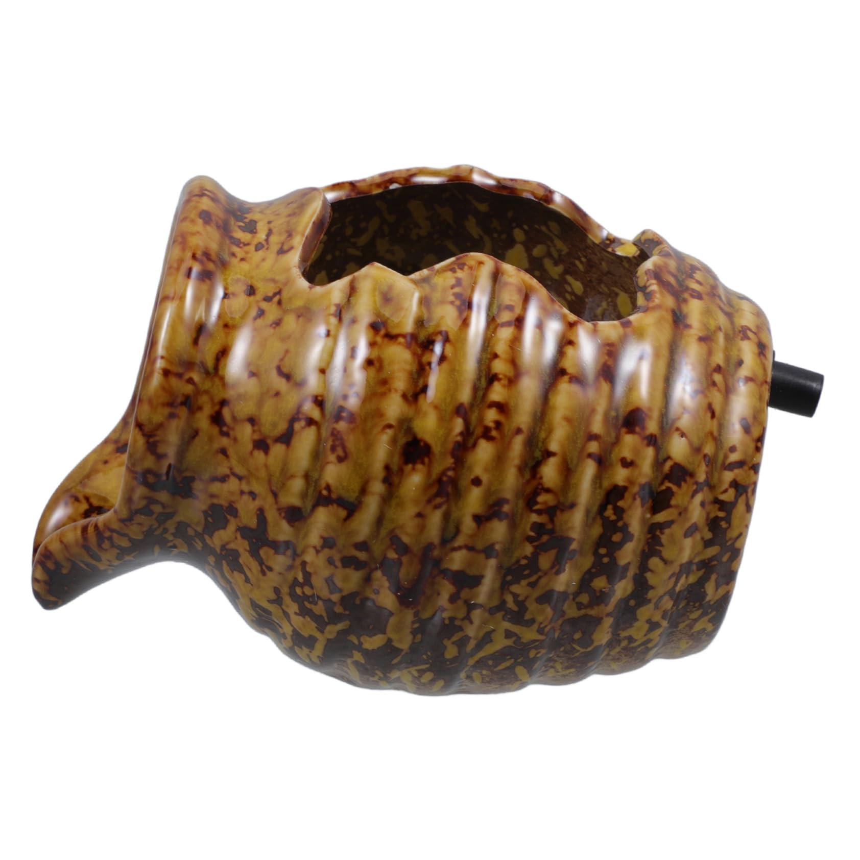 STOBAZA Landscape Fountain Jar Fish Tank Waterfall Ceramic Fountain Decor for Relaxing Courtyard