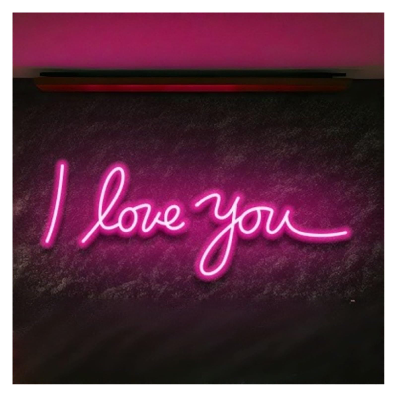RONGCH Hanging Art Signs I Love You Neon Sign Gameroom Bedroom Bar Livingroom Birthday Party Wall Decoration Proposal and Engagement 50cm