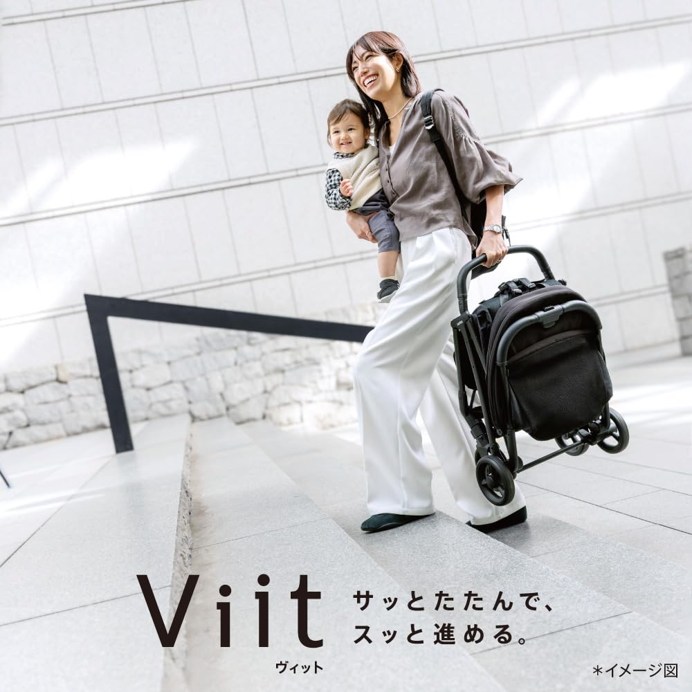 Aprica(アップリカ) B型ベビーカー ヴィット AB (Viit AB) 6か月～48か月まで 4歳まで使えるゆったりシート フォギーグリーン 【2026年モデル】 (2231920) - 2