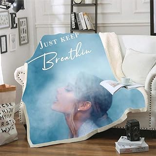 LIFUQING Ariana Grand Sofa Sherpa Blanket Casual Kids Sherpa Adult-150X200Cm