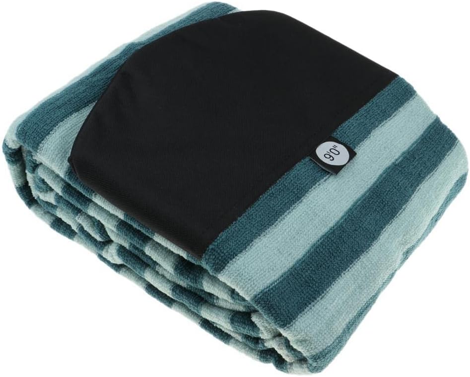 Weight Surfboard Sock ive Bag - Green Stripe, Adjustable Drawstring, Padded Nose or - Suitable for Surfboard, Shortboard, Funboard, and More - 6.8ft - 9.0ft