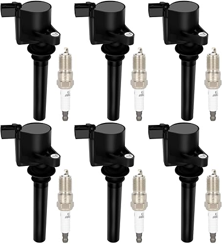 Miniatura 43 de ECCPP UF413 6 bobinas de encendido con 6 bujías de iridio para Honda para Acura para Saturn Civic Pilot Ridgeline MDX EL Vue 1.7L 3.5L UF400 UF512