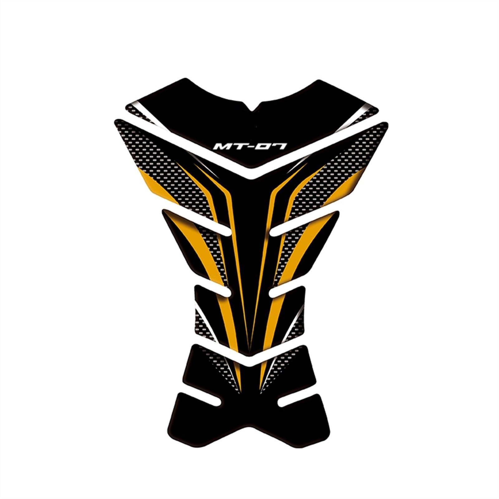 Motorcycle Fuel Tank Pad Protector Sticker Decals for Yamaha MT-07 MT07 Mt07 Fairing Sticker(Color15)