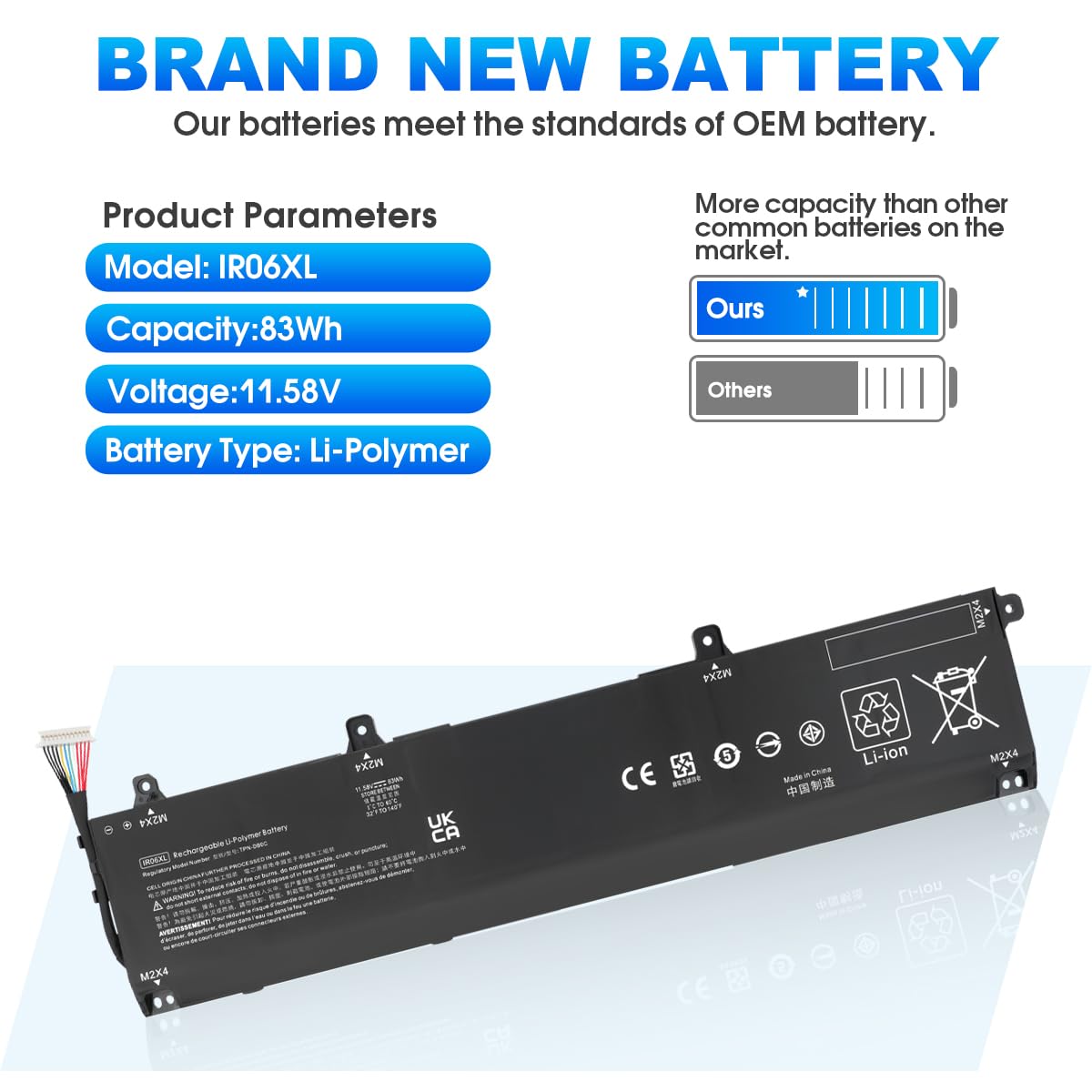 83Wh IR06XL Laptop-Batería para HP ZBook Power G7 G9 G10 Mobile