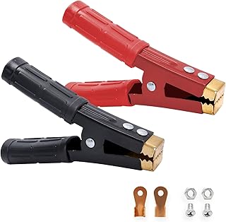 2 Pcs 1000A Jumper Cables Boost Clamp Heavy Duty Pure Copper, Car Battery Charger Clamps, Crocodile Alligator Booster Clamps, Suitable for 12V 24V 36V Input