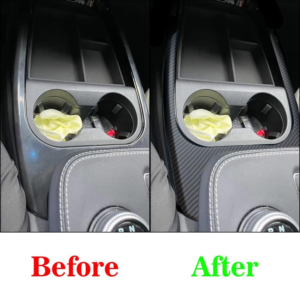 Insert Console Centrale Fibre Carbone - AOSKonology Pour Ford Mach-E 2021-2023
