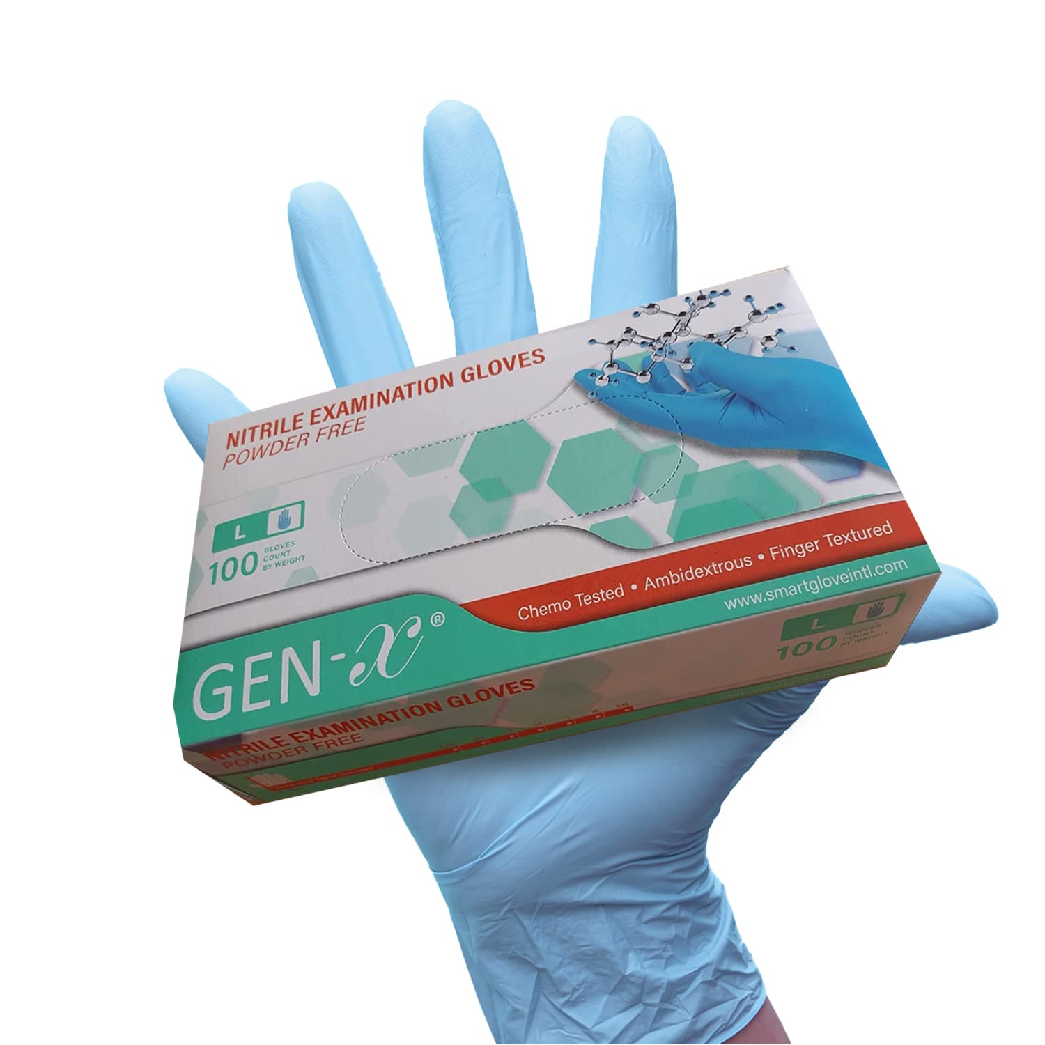 Nationwide Paper Professional Nitrile Powder Free Multi-Purpose Gloves, Disposable, Extra Strong - Image 2