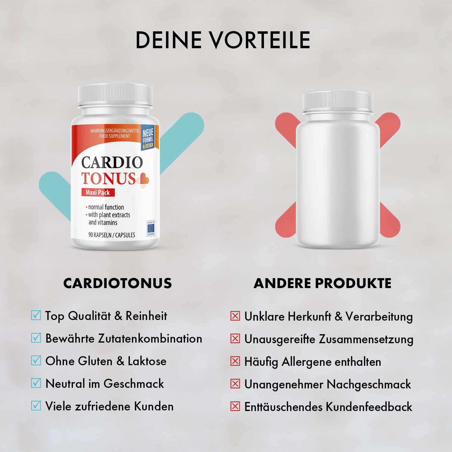 Cardiotonus Kapseln - Qualität für Männer und Frauen - 90 Kapseln Maxipack (3)