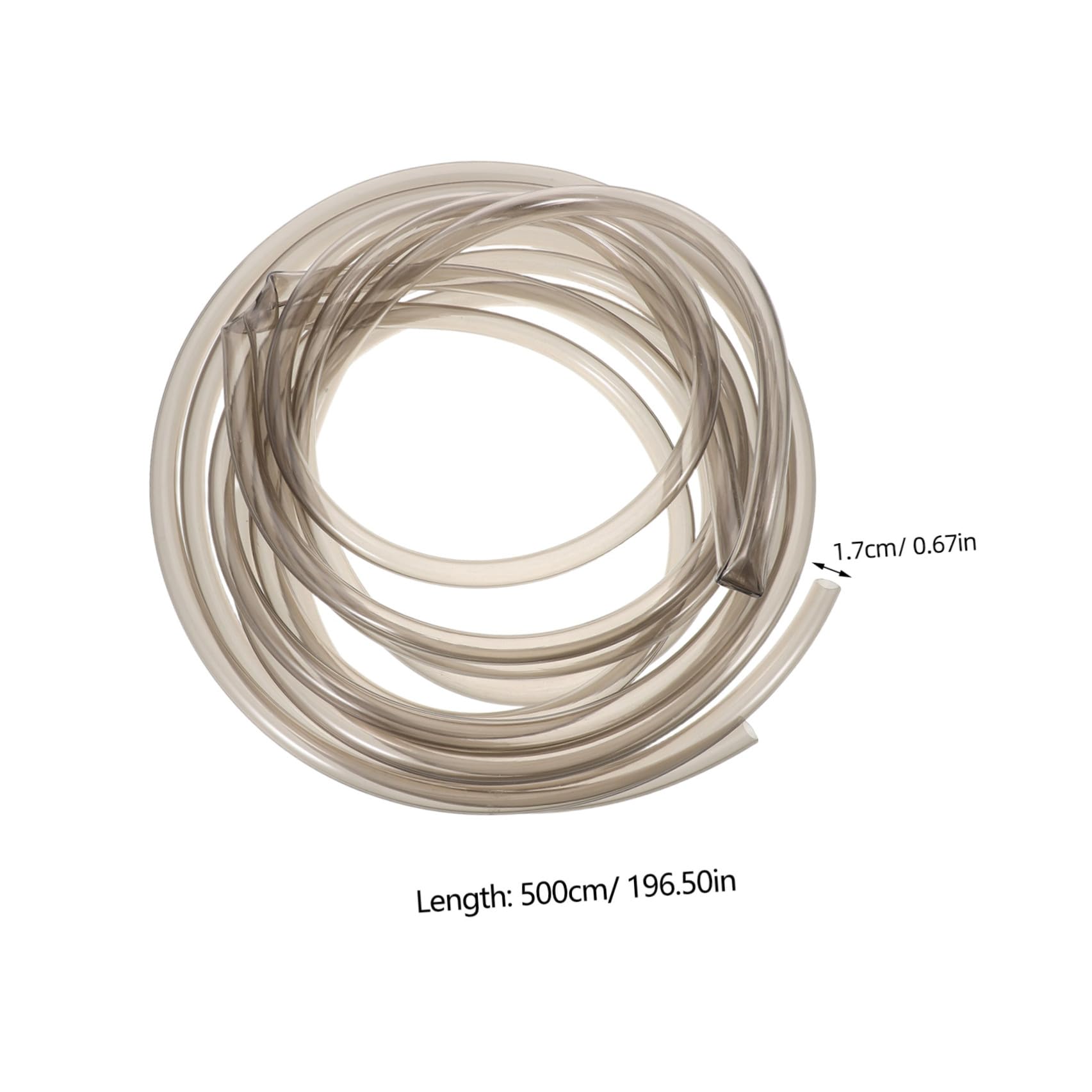 SEWACC Aquarium Siphonschlauch 5m PVC mit Klemme Flexibler Bodengrundreiniger für Wasserwechsel und Kiesreinigung im Aquarium Manueller Aquarien Wasserwechsler für Süß und Salzwasser