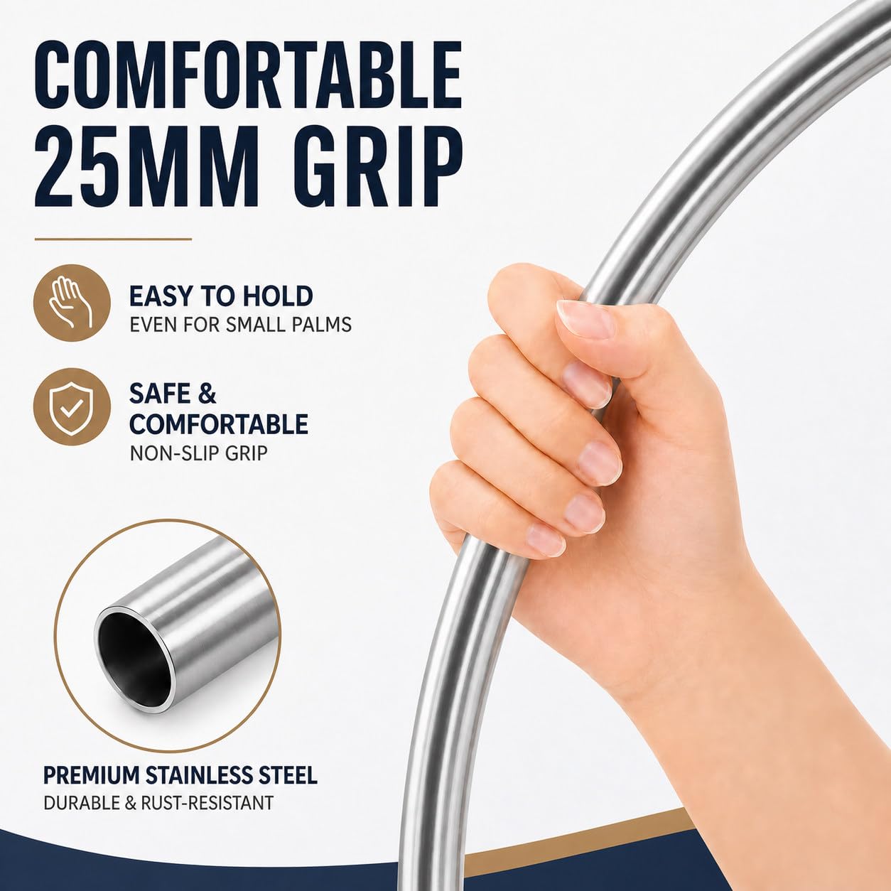 Professional Aerial Lyra Hoop, Cerchio per Lo Yoga Aereo con Accessori, per L'Acrobatica Aerea E La Ginnastica Aerea, per Lo Studio di Danza Silver-85cm