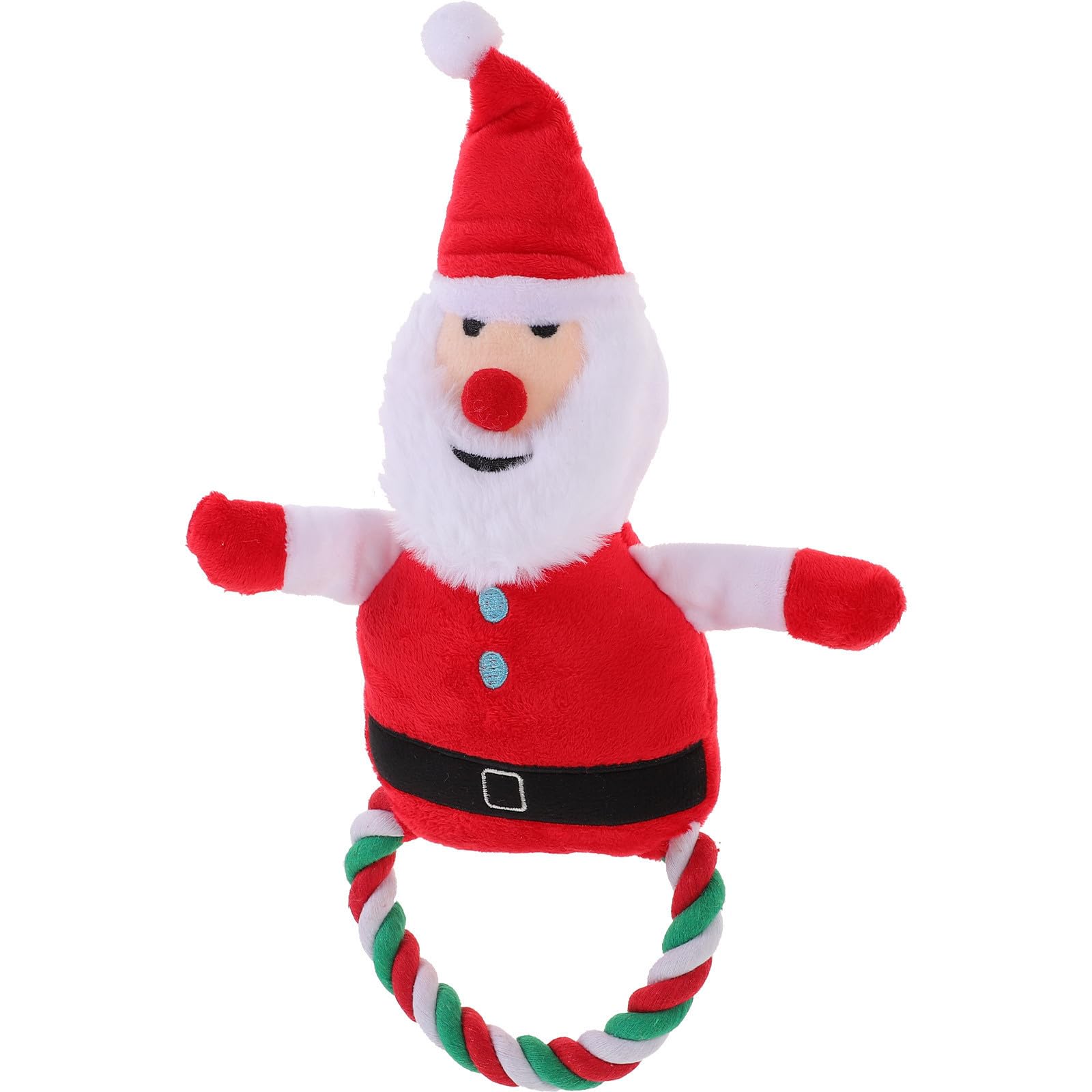 Toyvian 5 Stück Weihnachtliches Hundekauspielzeug als Santa Claus