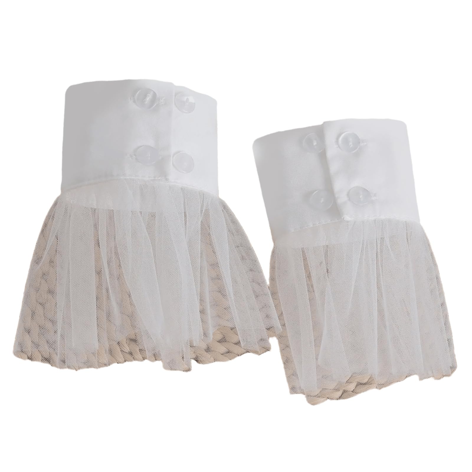 Maxtonser Lace Cuffs Decorative Sleeves for Female Teens Detachable False Sleeves Cuff Extension Trendy Clothing Wrist Accessories