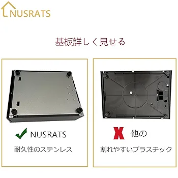 Amazon | NUSRATS 手動式 キャッシュドロア 小型 紙幣3種・硬貨6