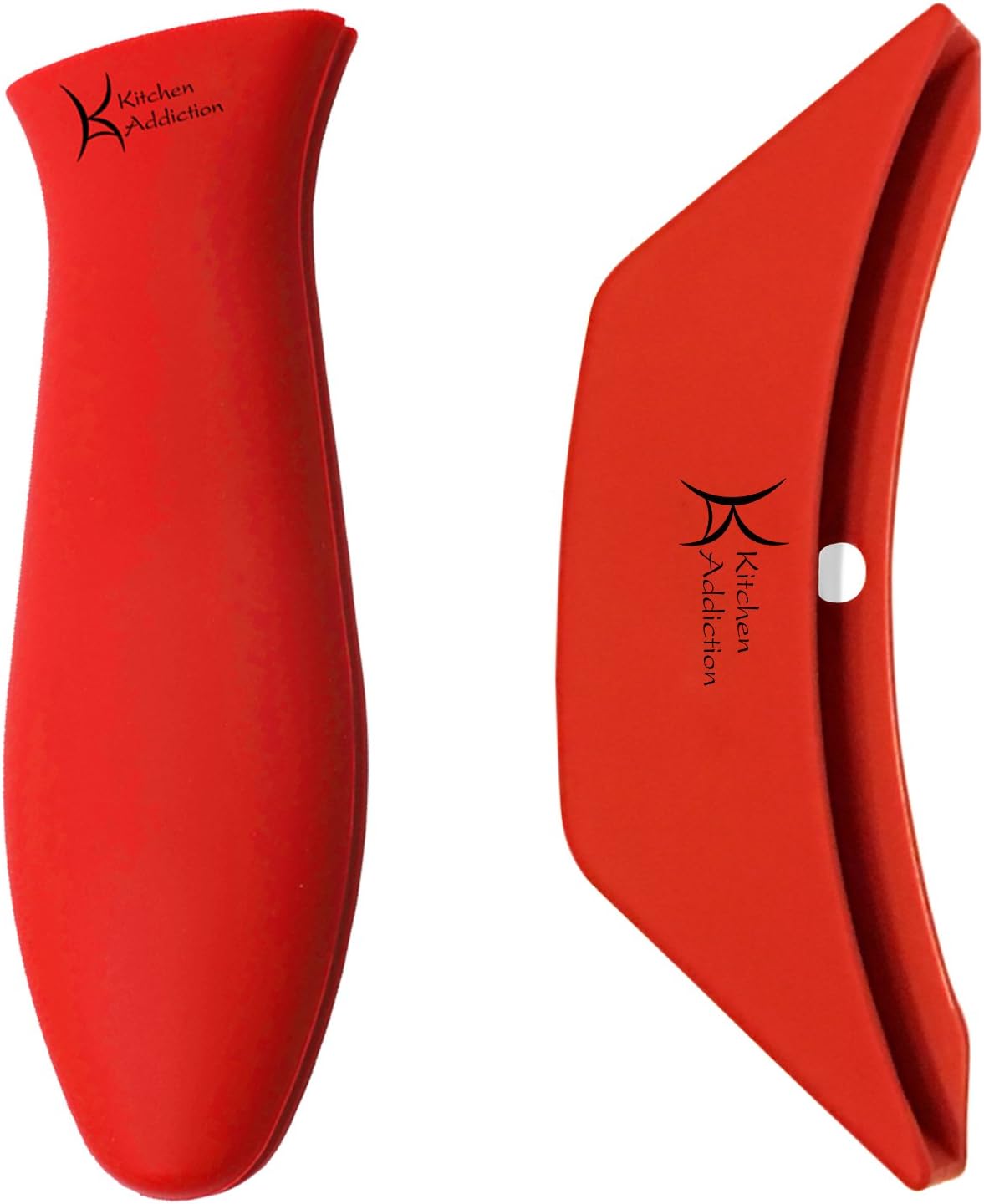 Combo Pack - Silicone Handle Holder Sleeve Plus Silicone Assist Handle (Red)