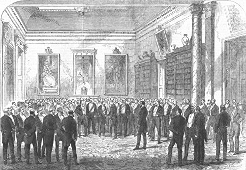 LONDON. General Lord Napier, United Service Club - 1868 - old antique vintage print - engraving art picture prints of London Society - Illustrated London News