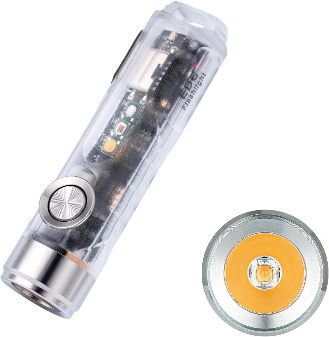 RovyVon Aurora A8 4th Gen USB C Keychain Flashlights Rechargeable, 420 Lumens 5000K Cool White