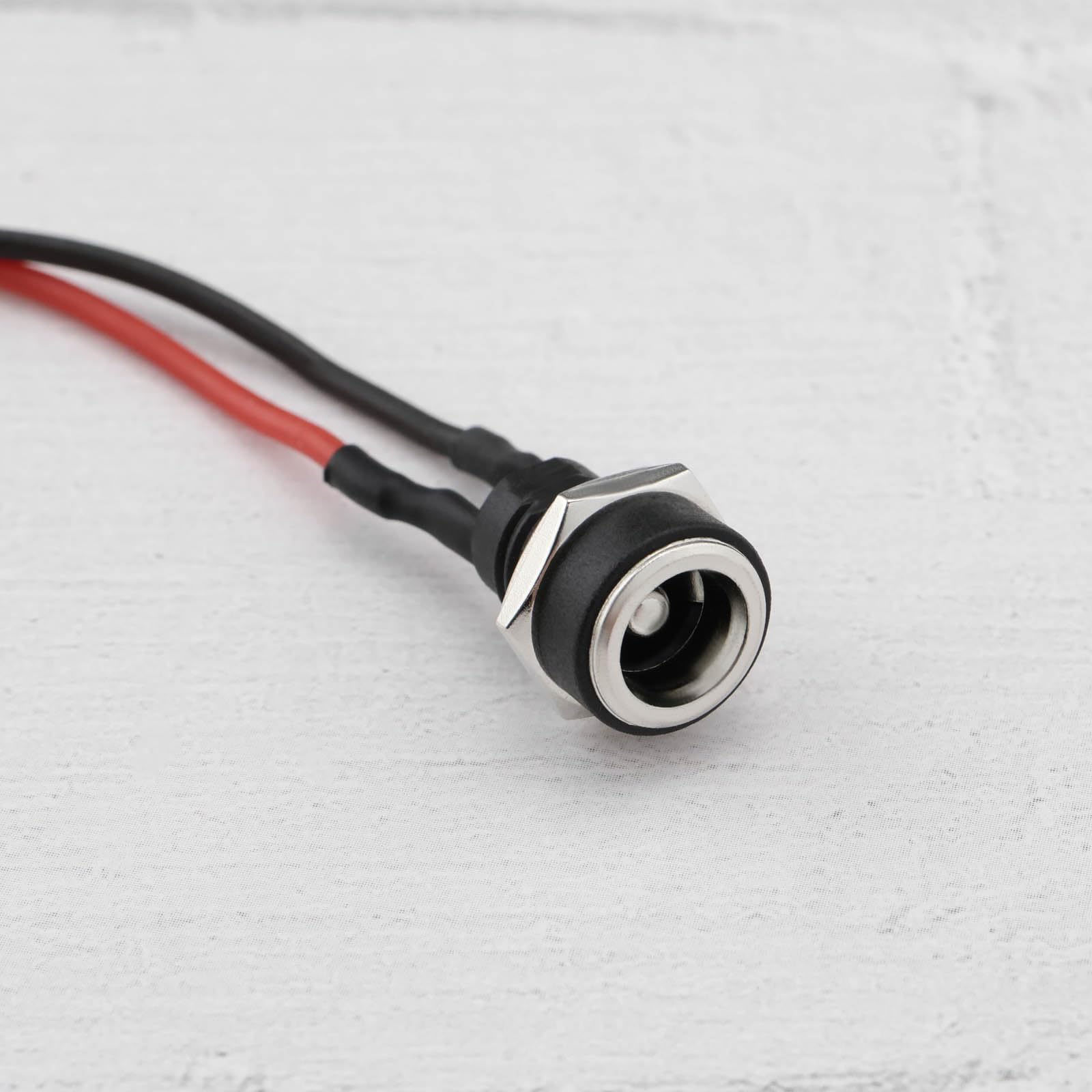 2 puertos de carga para scooter eléctrico de 2 pines, longitud de cable coaxial de 15 cm, conector coaxial de 5,5 mm de diámetro exterior de 2,5 mm de diámetro interior, compatible con