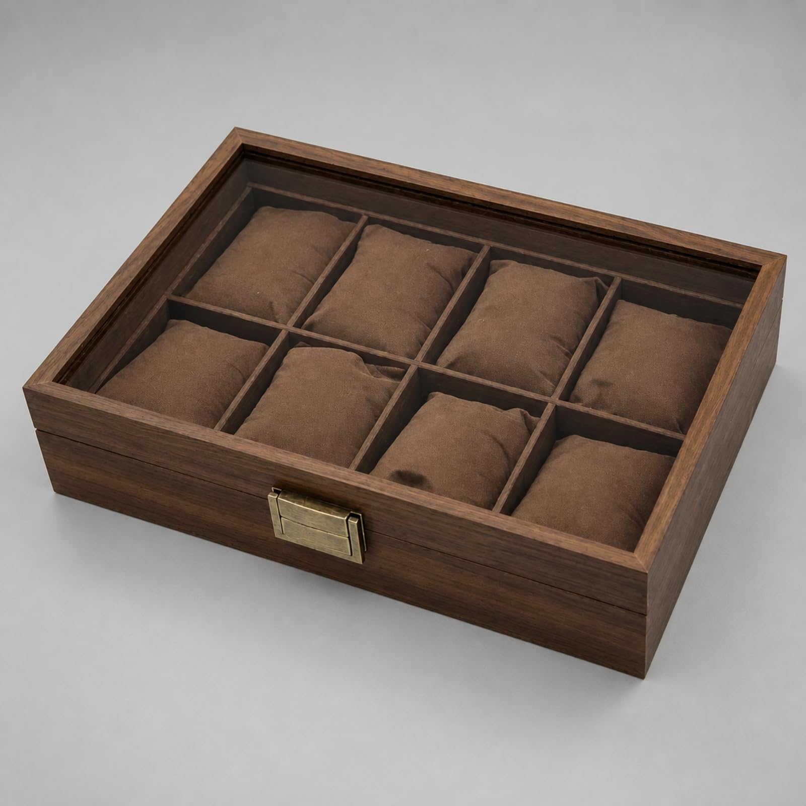 Caja Relojes con Tapa Transparente corativo Caja Expositora Relojes Elegante Organizador para Oficina